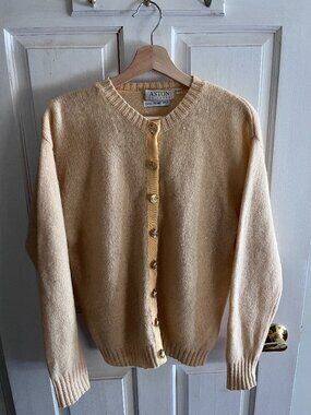 100% Wool Cream Cardigan